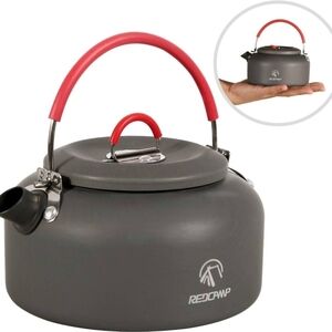 0.8L Mini Outdoor Camping Kettle, Aluminum Water Pot with Carrying Bag, Compact
